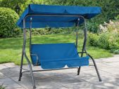 Outdoor Garden Swing Bench with Canopy  2 Seater 140cm  Hollywood Swing 200kg