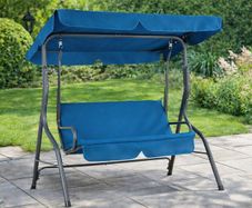 Outdoor Garden Swing Bench with Canopy  2 Seater 140cm  Hollywood Swing 200kg