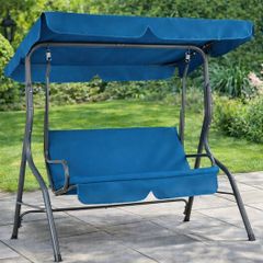 Outdoor Garden Swing Bench with Canopy  2 Seater 140cm  Hollywood Swing 200kg