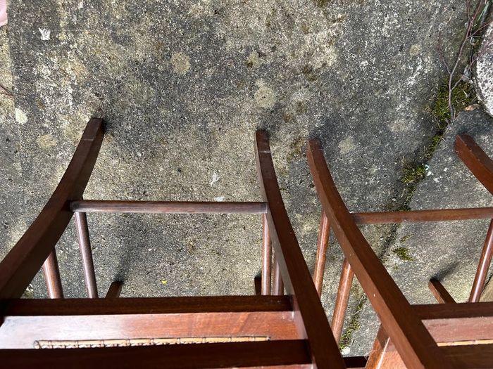 Art Deco/Nouveau Antique Caned Seat Wooden Chairs