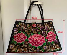 Large Embroidered Canvas Bag