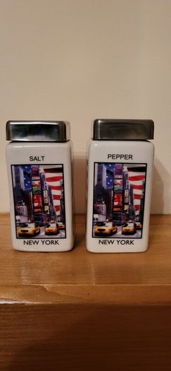 New York Salt and Pepper shakers