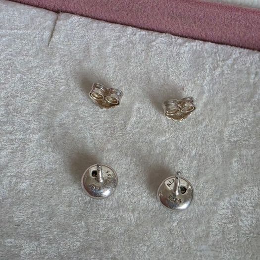 Pandora dazzling  earrings clear cubic zirconia very good condition