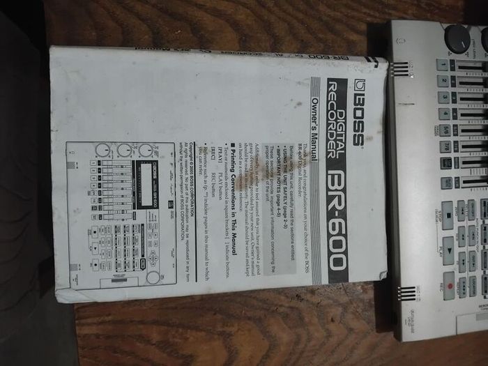 Boss Br - 600 Digital Recorder With Manual