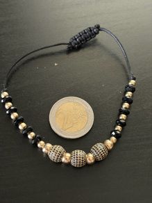 14k handmade gold bracelet unique / one of a kind