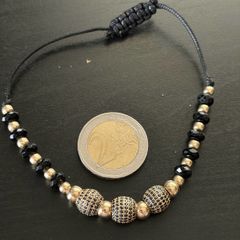 14k handmade gold bracelet unique / one of a kind