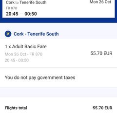 Tenerife flights