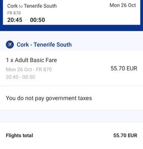 Tenerife flights