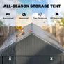 1.2 x 1.8m Garden Storage Shed Tent Image 4