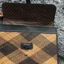 Rattan And Leather Shoulder satchel Handbag Image 7