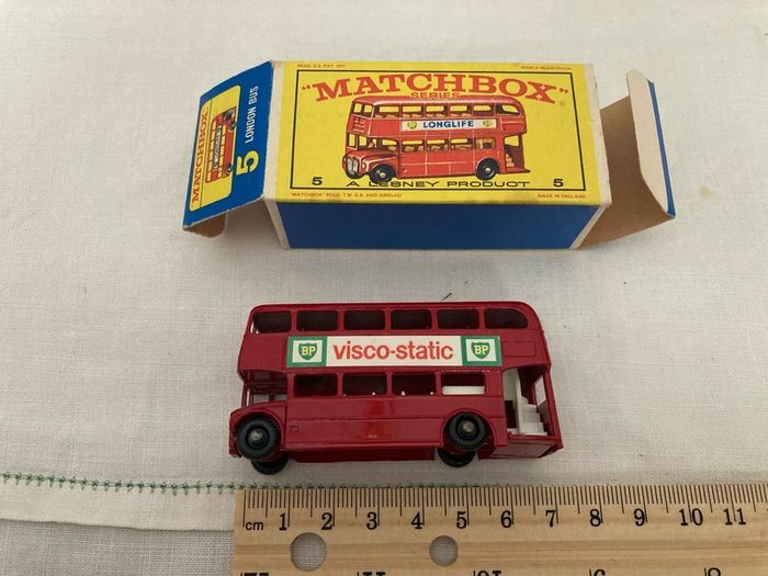 Matchbox 5d. Routemaster London bus. Mint in box. 1965