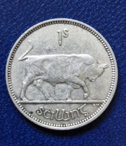 Ireland 1942 Silver Shilling Coin