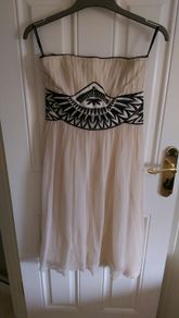 Cream silk dress