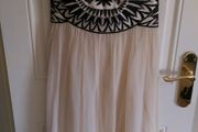 Cream silk dress