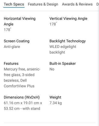 Dell 27 Inch Monitor