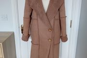 "See More" Faux Suede Shearling Coat (Bnwt)