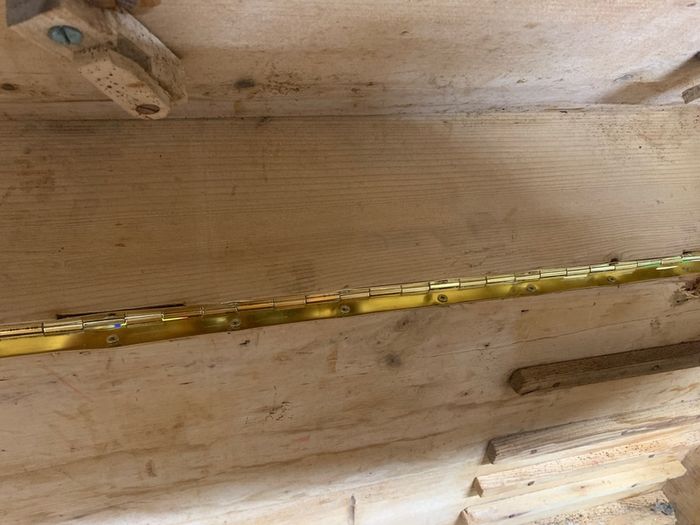 Old Irish Pine Wooden Chest Width 100cm Depth 53cm Height 51cm