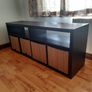 Ikea KALLAX TV bench 147x60 black-brown Image 2