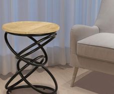 End Table Solid Mango Wood 40x50 cm