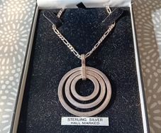 Triple Circle Silver .925 Pendant