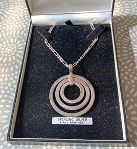 Triple Circle Silver .925 Pendant