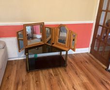 Glass coffee table