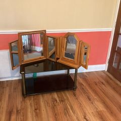 Glass coffee table