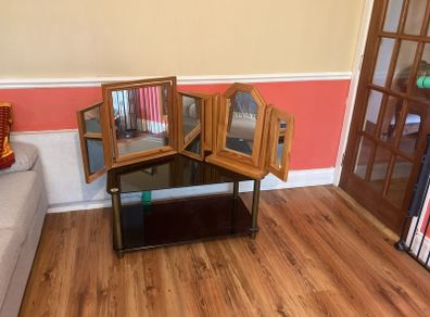 Glass coffee table