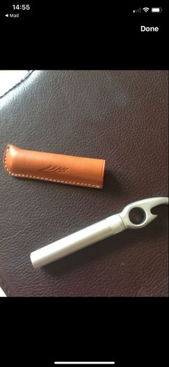 Corkscrew & Bottle Opener in Leather Case