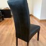6 Dining Chairs. Leather and Wood legs Image 2