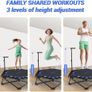 42 Foldable Mini Rebounder Trampoline, Home Fitness Trampoline for Adults, Indoor Exercise Jumper, No Installation Required and Portable Image 4
