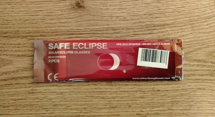 (2 Pack) Solar Eclipse Glasses (ISO 12312-2:2015)