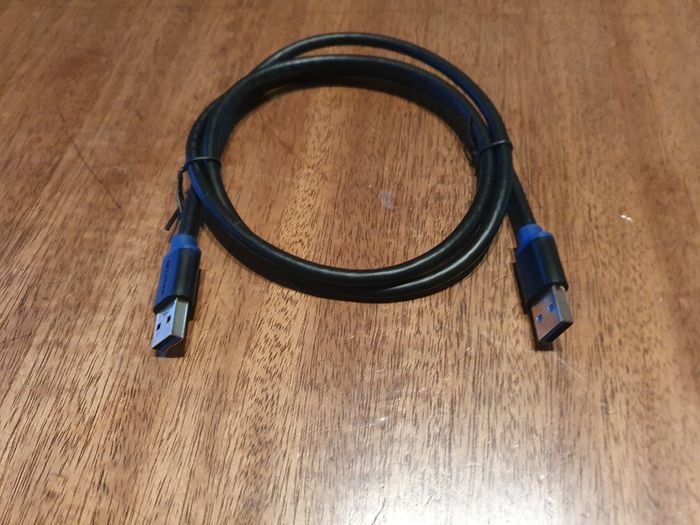 Usb To Usb Cable Usb 3.0 Type A Cable - Male To Male, Black (length 1m)