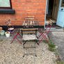 Garden Set - Slatted Wooden Table & 4 Chairs Image 3