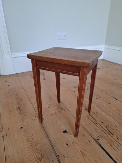 FREE small inlaid mahogany winr table