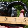 Vintage Lions Head Door Knocker Cast Iron Antique Image 9