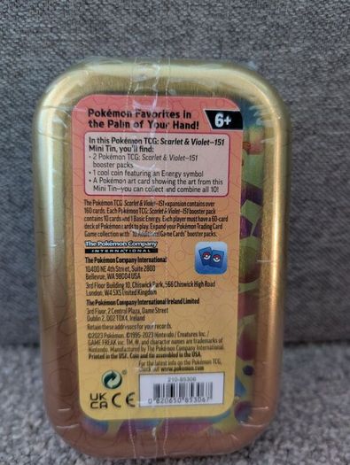 151 Mini Tin Display - Will Sell Separately