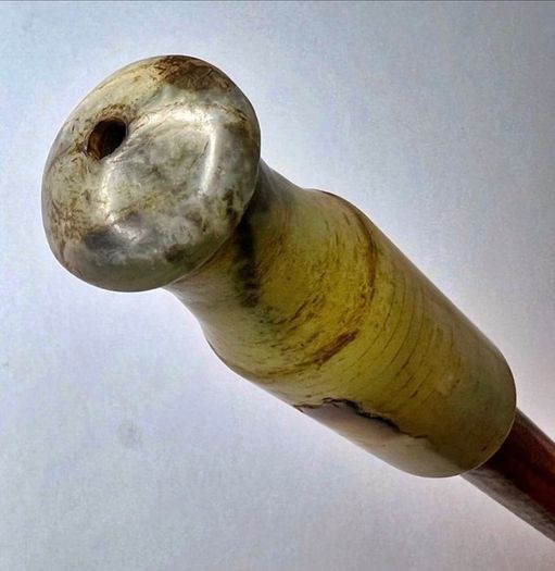 Old Chinese antique Jade Smoke pipe