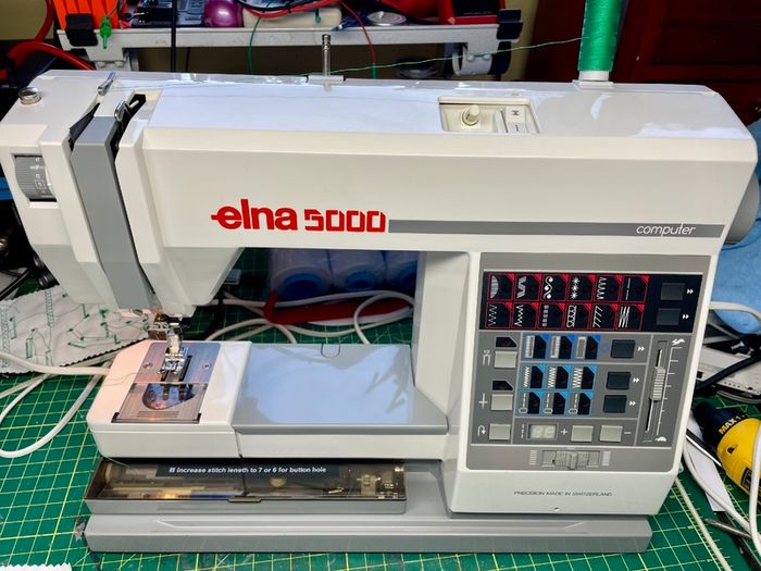 ELNA 5000 Sewing Machine - Just serviced, excellent condition - Made in Switzerland