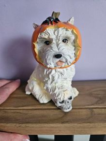 Westie Halloween figurine