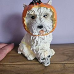 Westie Halloween figurine
