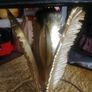 unusual gold palm leaf mirror top table Image 8