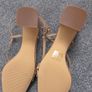 Never Worn. Primark Sand/Biscuit/Tan/Beige Block Heel Strappy Sandals. Size 4 Wide Fit. Image 3