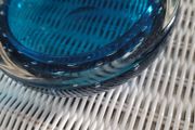 Mid-century whitefriars controlled bubble glass bowl