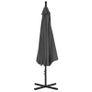 Cantilever Umbrella with Steel Pole 300 cm Anthracite Image 3