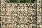 Gabion Baskets 3 pcs Galvanised Steel 25x25x197 cm
