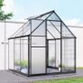 Polycarbonate Greenhouse with Swing Door and Adjustable Window 6 x 6.5ft Image 2