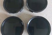 4 x Blank 75mm centre caps - FREE POST