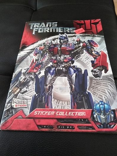 Transformers sticker collection book