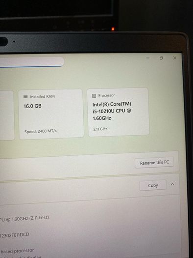 Dell Latitude 5410 i5 pro 16/256 win 11 pro